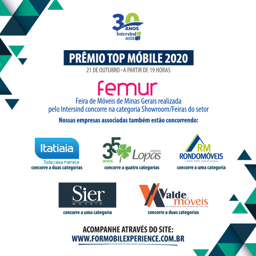 Femur concorre na categoria Feiras do setor  no prêmio Top Móbile 2020